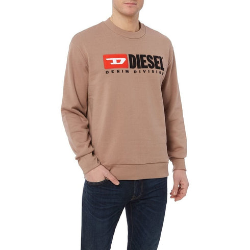 Diesel Swetshirt Retros דיזל סווטשירט לוגו לגבר חום